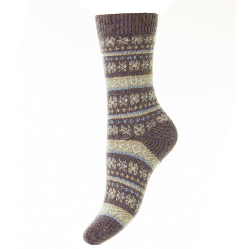 arabella-cashmere-socks-heathermarl - Campbell's of Beauly