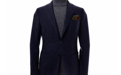 Glen Check Jacket Navy